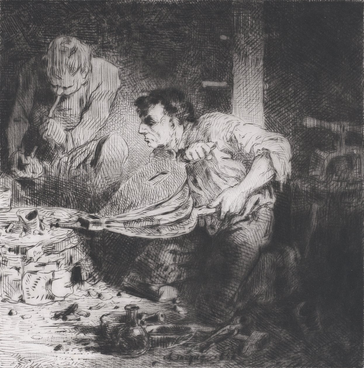 Kalpazanlar, 1843. by Charles Emile Jacque