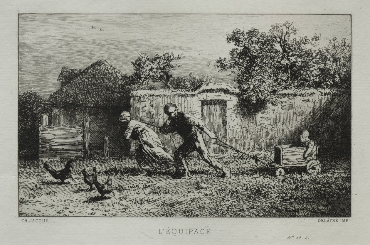 Ekipman. by Charles Emile Jacque