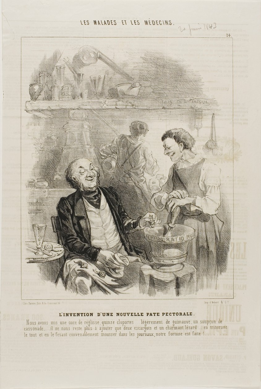 Yeni Bir Sandık İksirinin İcadı (levha 14) by Charles Emile Jacque