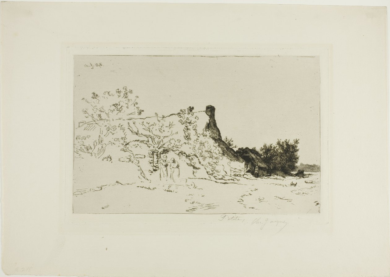Büyük Sazdan Kır Evi, Kercassier by Charles Emile Jacque