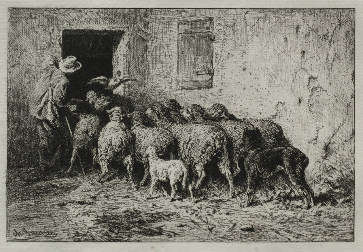 Dönüş, 1864. by Charles Emile Jacque