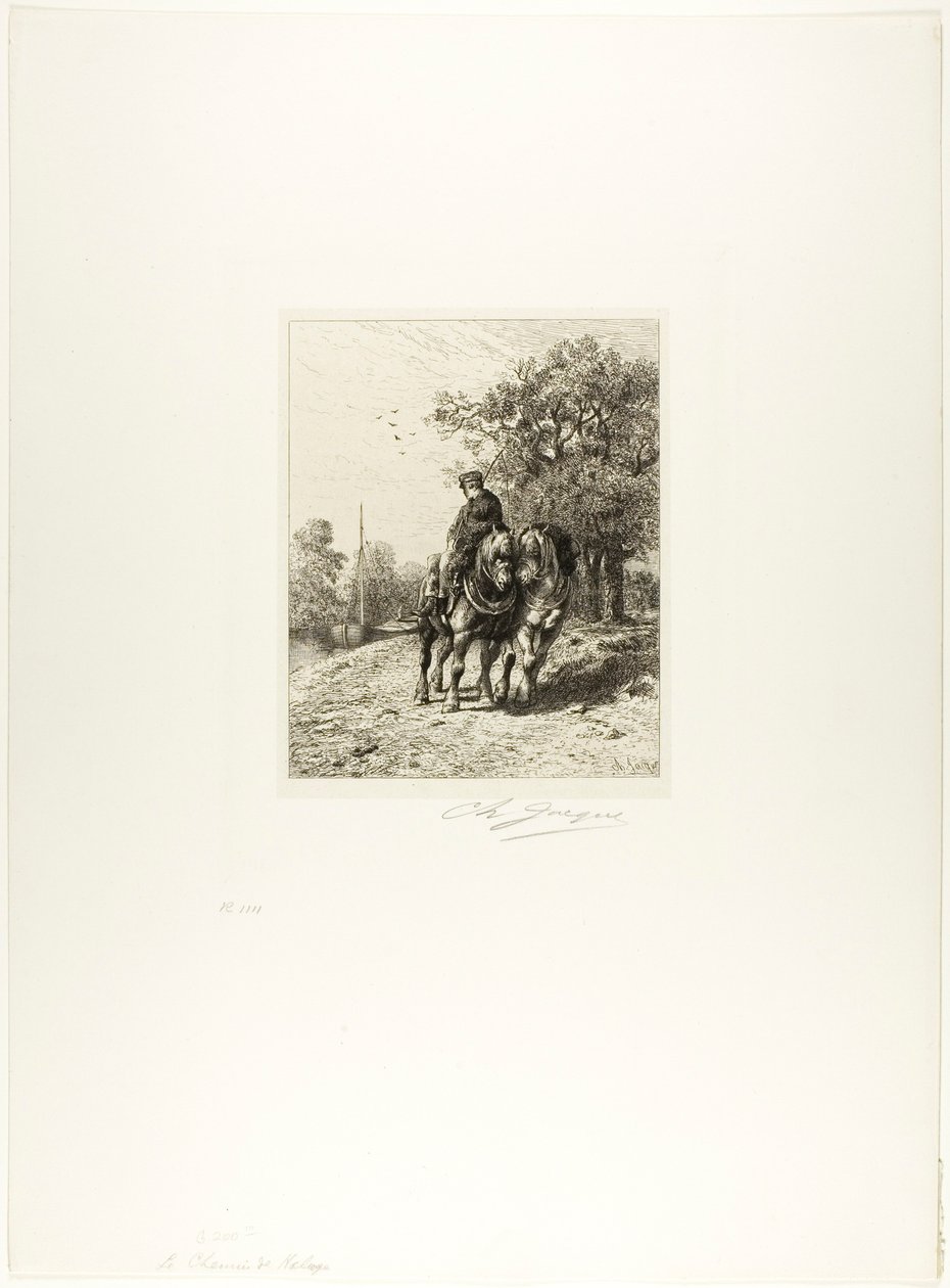 Çekme Yolu by Charles Emile Jacque
