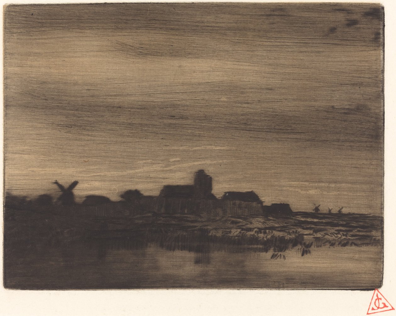 Yalı Köyü by Charles Emile Jacque