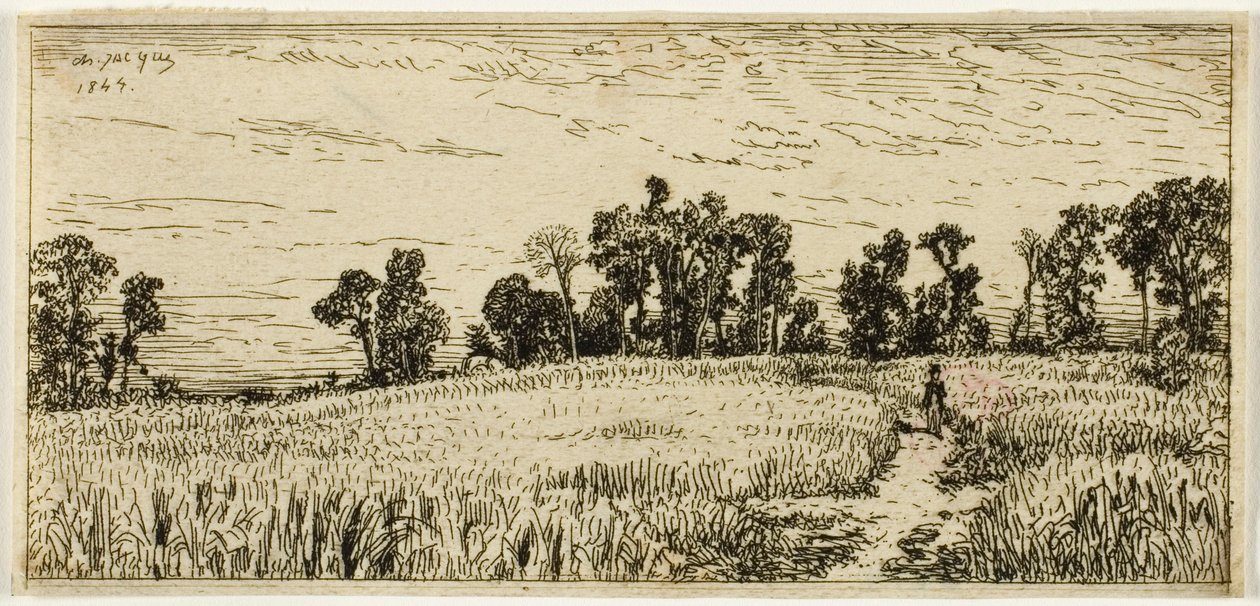 Buğday tarlası by Charles Emile Jacque