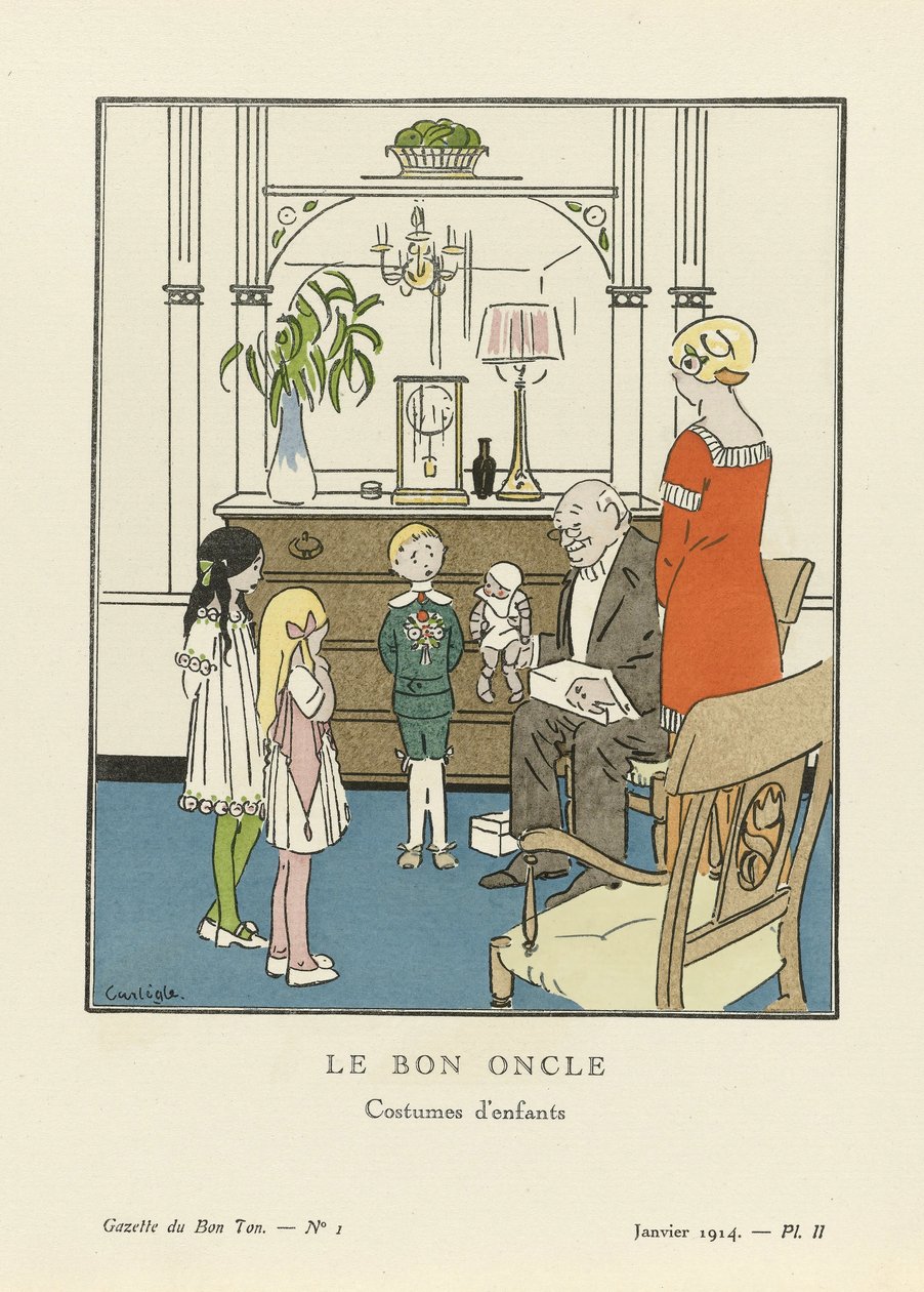 İyi Amca. La Gazette du Bon Ton, pub