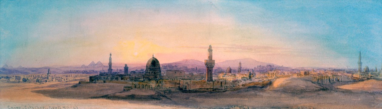 Kahire, 1863 by Charles Émile de Tournemine
