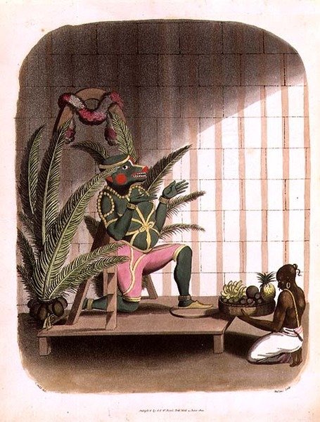 Hanuman, Thomas Medland (1755-1823) tarafından oyulmuş 
