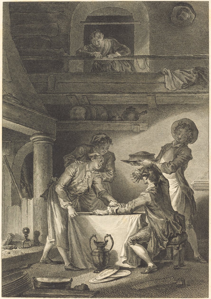 yılan balığı ezmesi by Charles Emmanuel Patas after Jean Honoré Fragonard