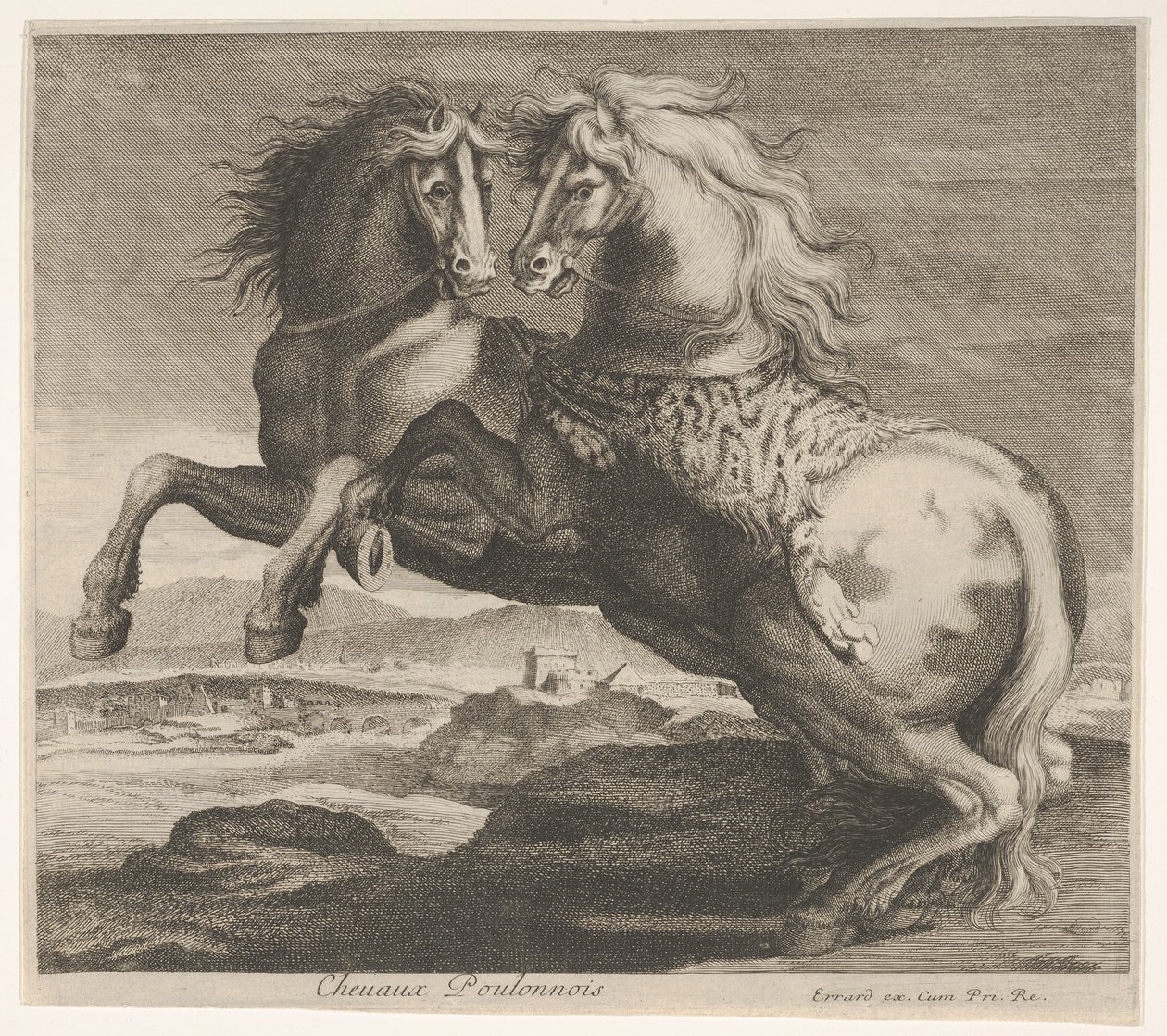 Poulonnais atları. by Charles Errard le fils
