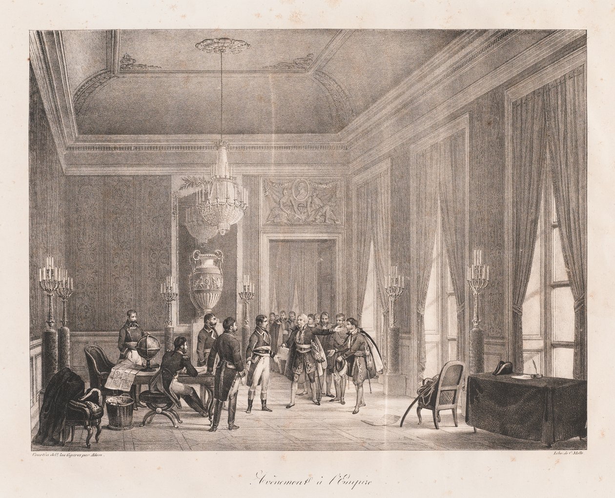 İmparatorluğun Başlangıcı, 19. Yüzyılın Başları (lito) by Charles Etienne Pierre Motte
