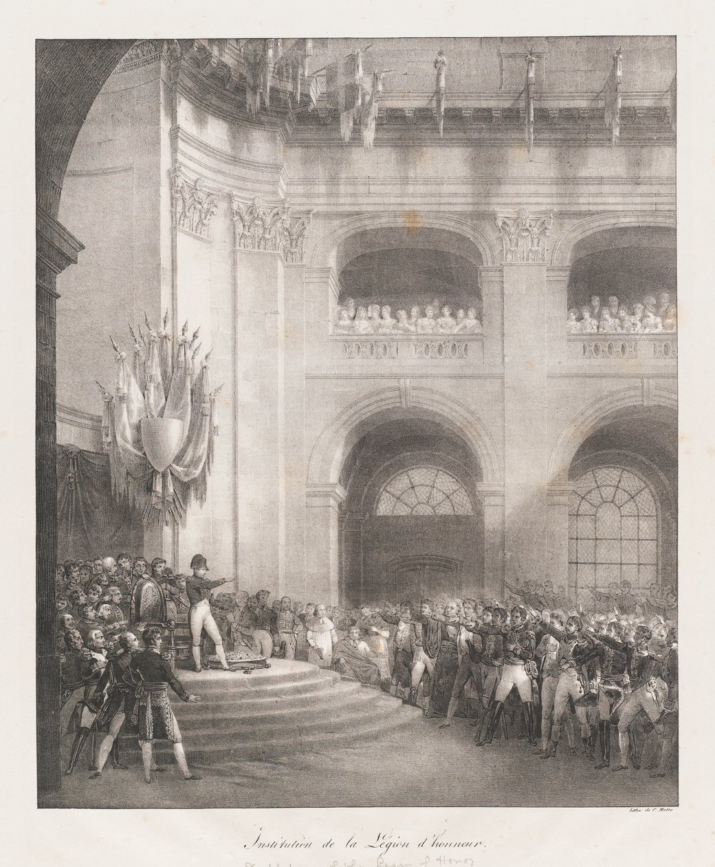 Legion of Honor oluşumu, 19. yüzyılın başlarında yüzyıl (lito) by Charles Etienne Pierre Motte