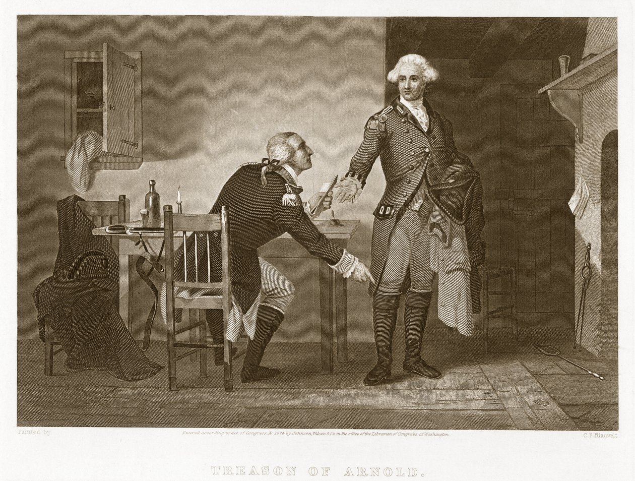 Arnold'a ihanet, bar. 1874 by Charles F. Blauvelt