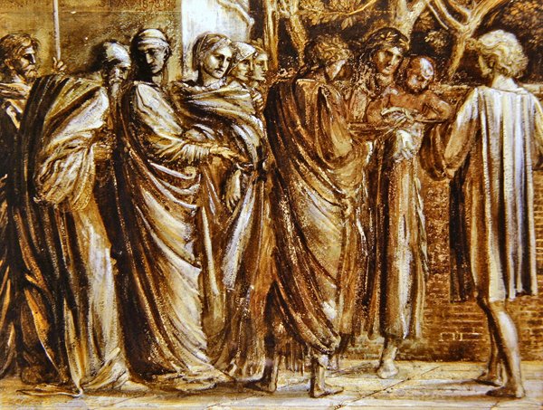 Çocuğu Görüntüleme (kağıt üzerine guaj ve sulu boya) by Charles Fairfax Murray