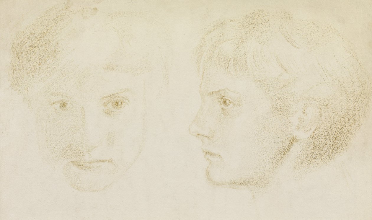 Edward Robert Hughes, 16 yaşında, 1867 (kağıt üzerinde tebeşir) by Charles Fairfax Murray