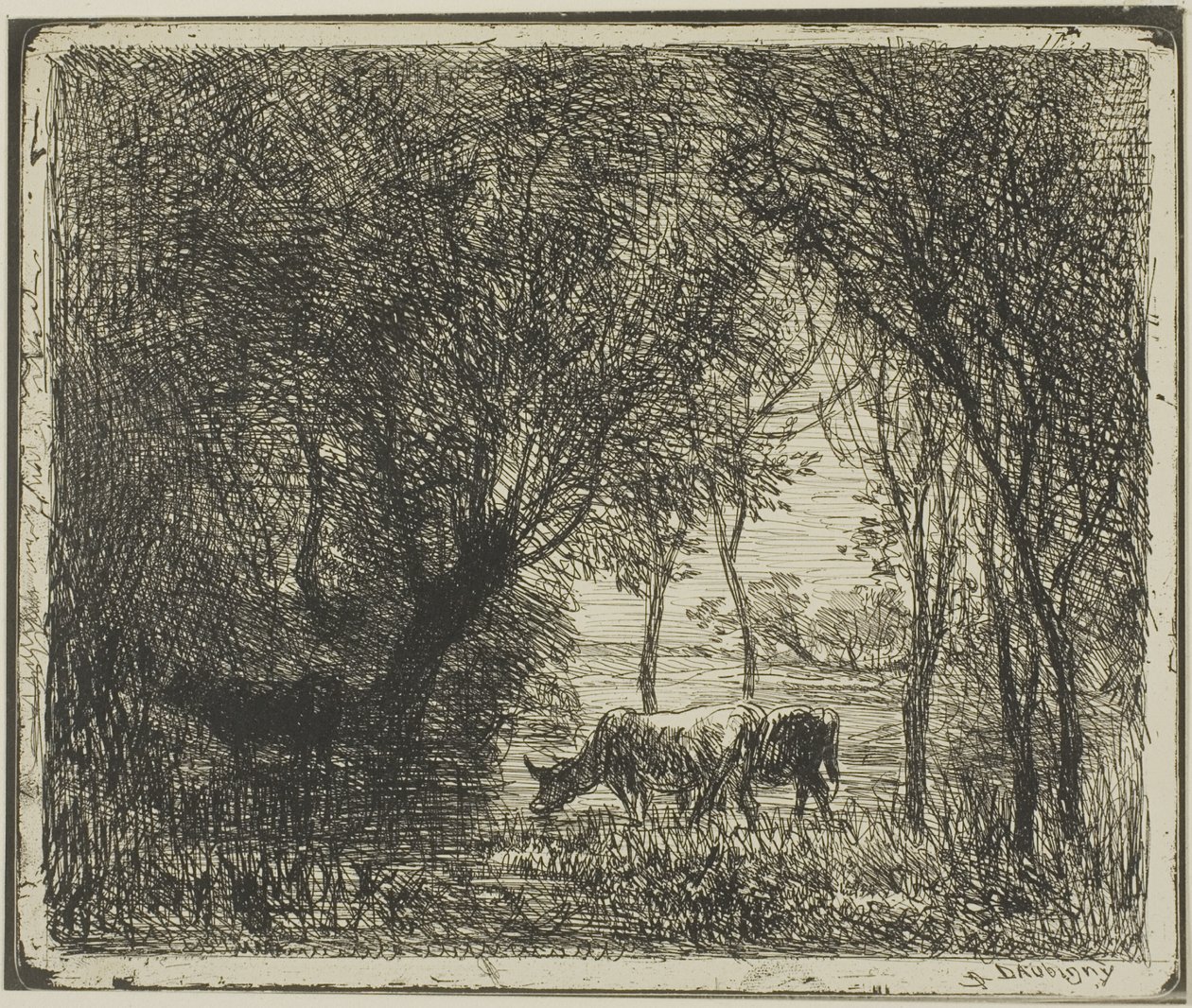 Ormandaki İnekler by Charles Francois Daubigny