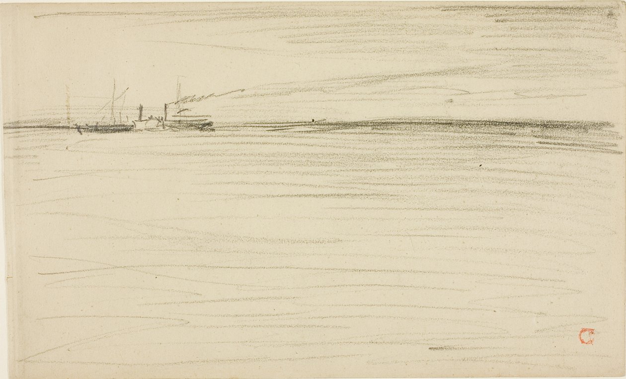 Kanalı geçmek by Charles Francois Daubigny