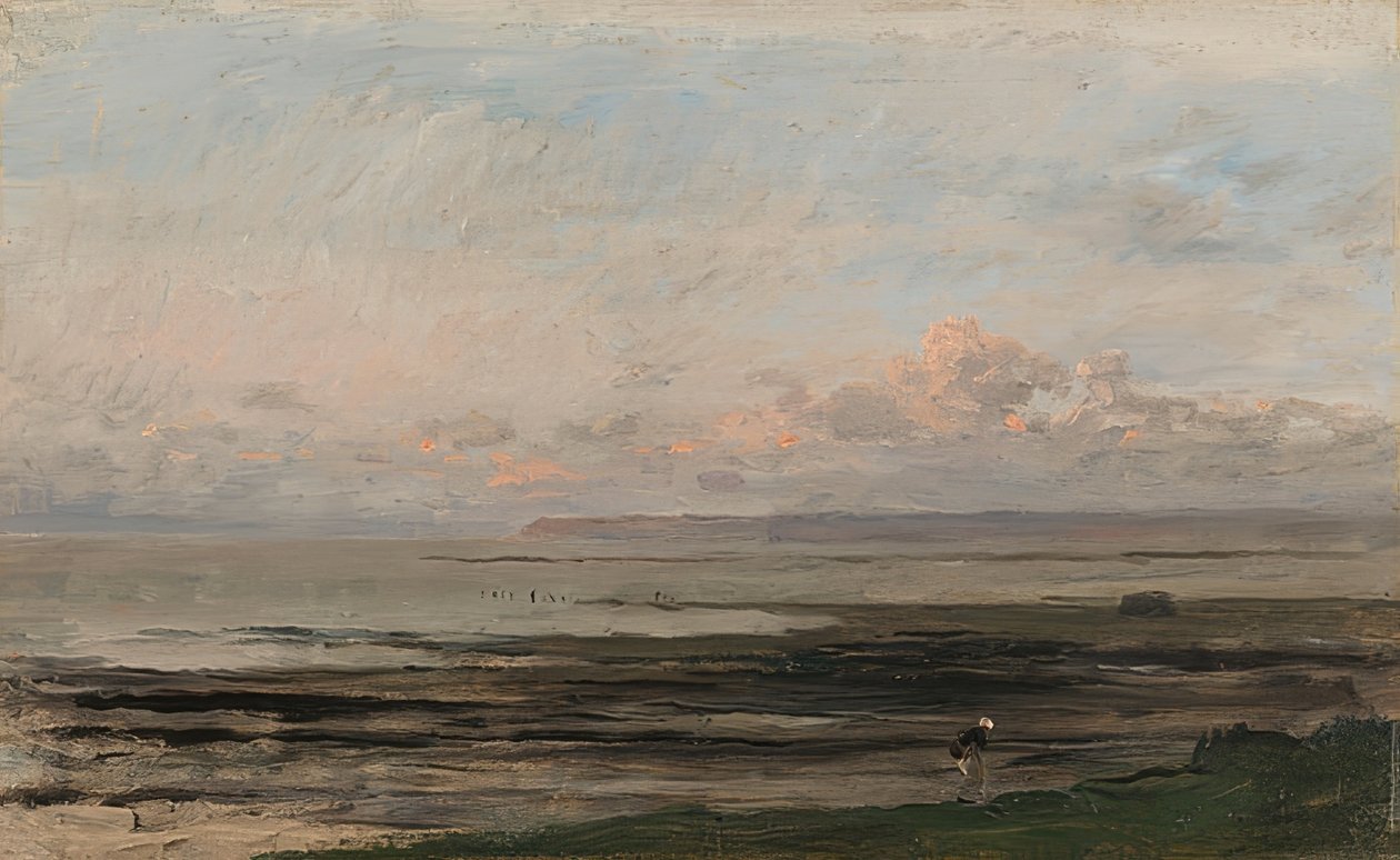 Düşük gelgitte deniz by Charles Francois Daubigny