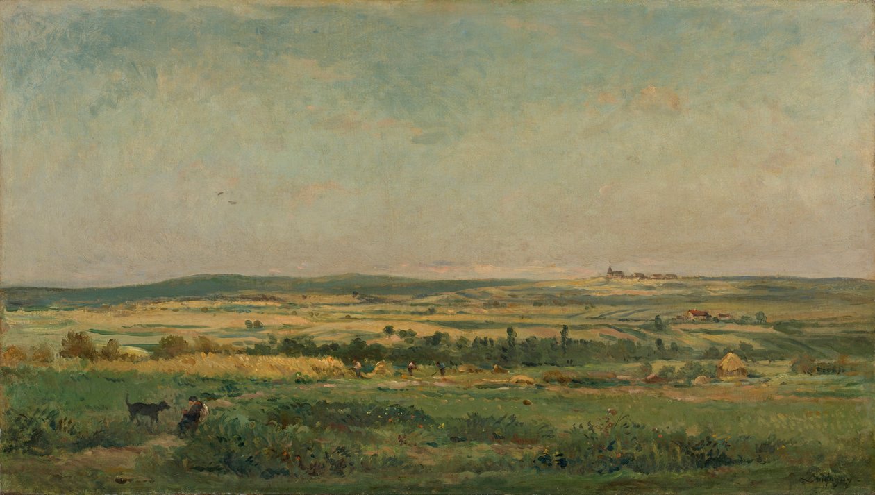 tahıl hasadı by Charles Francois Daubigny