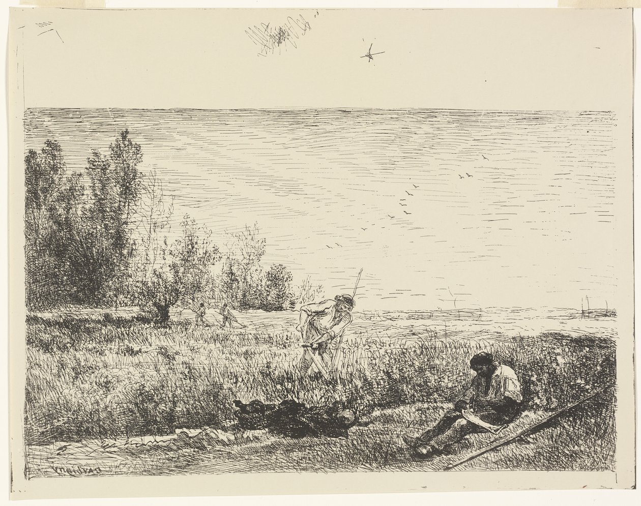 saman yapımı by Charles Francois Daubigny