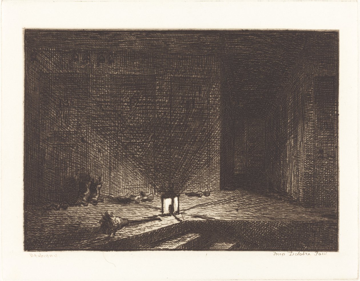 Bir Hanın İç Mekanı by Charles Francois Daubigny