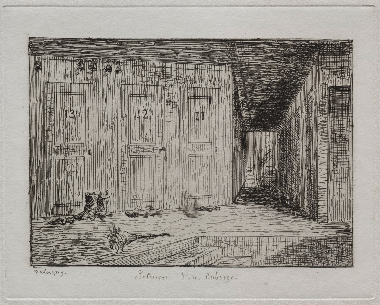 Bir Hanın İçi, 1861. by Charles Francois Daubigny