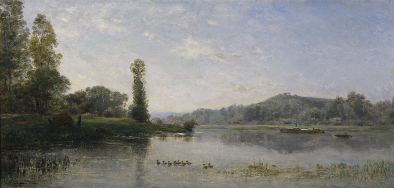 Nehir Manzarası, 1860 by Charles Francois Daubigny