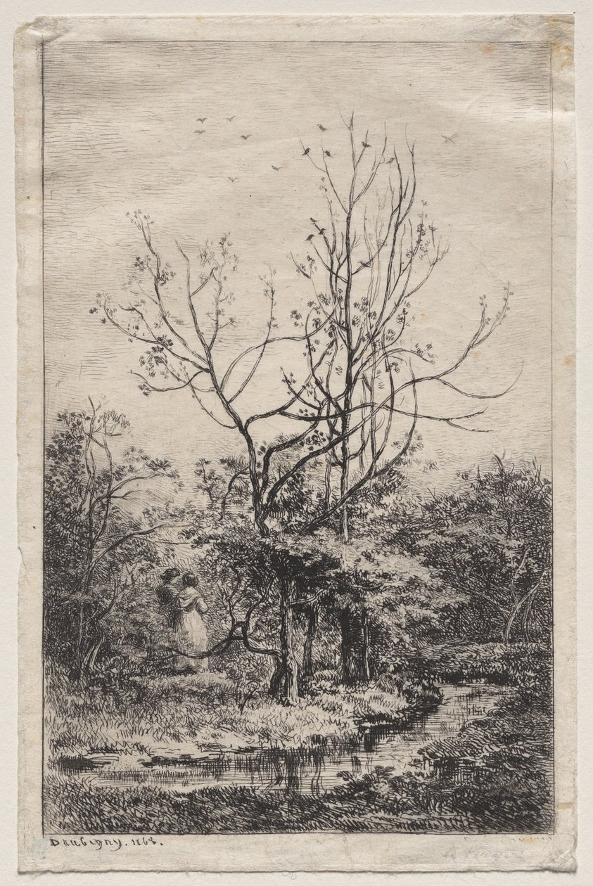 Meyve bahçesi by Charles Francois Daubigny