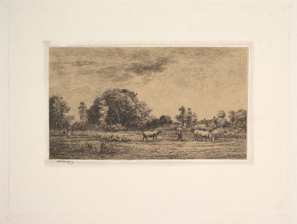Ayın doğuşu, 1861. by Charles Francois Daubigny