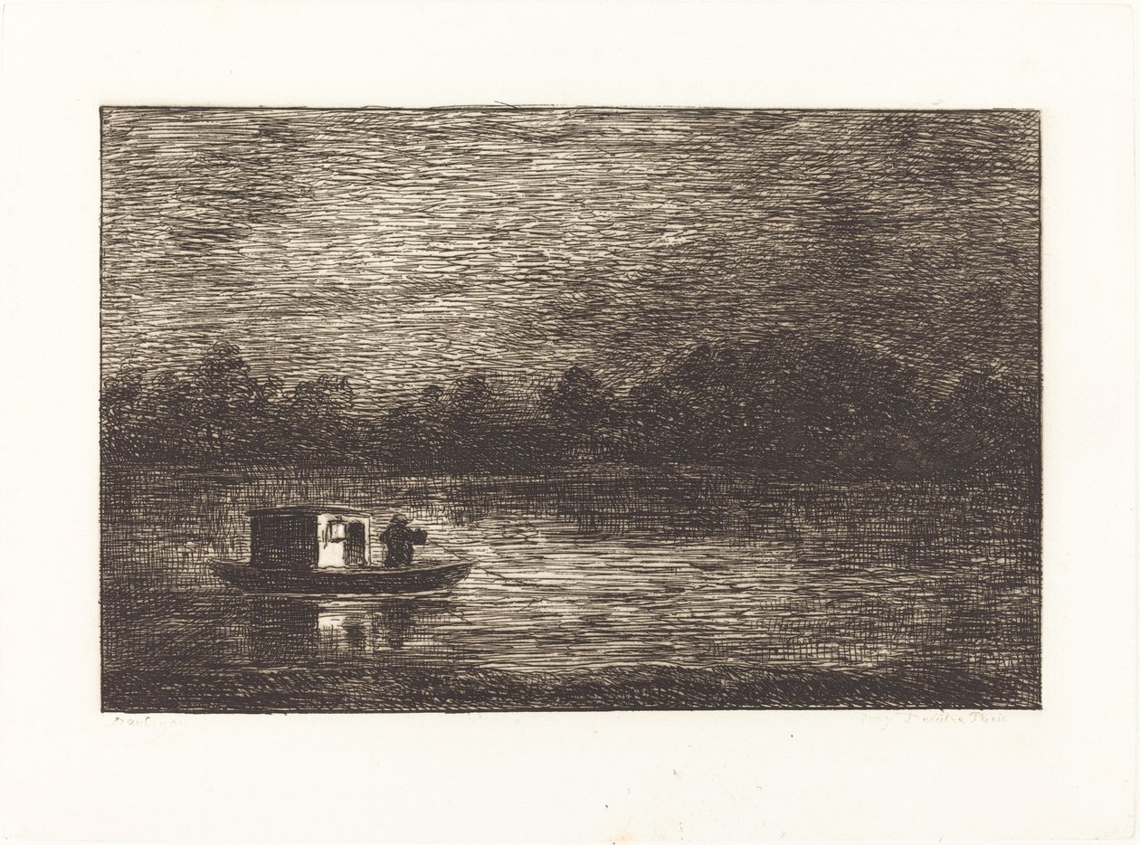 Gece Yolculuğu, 2. Plaka by Charles Francois Daubigny