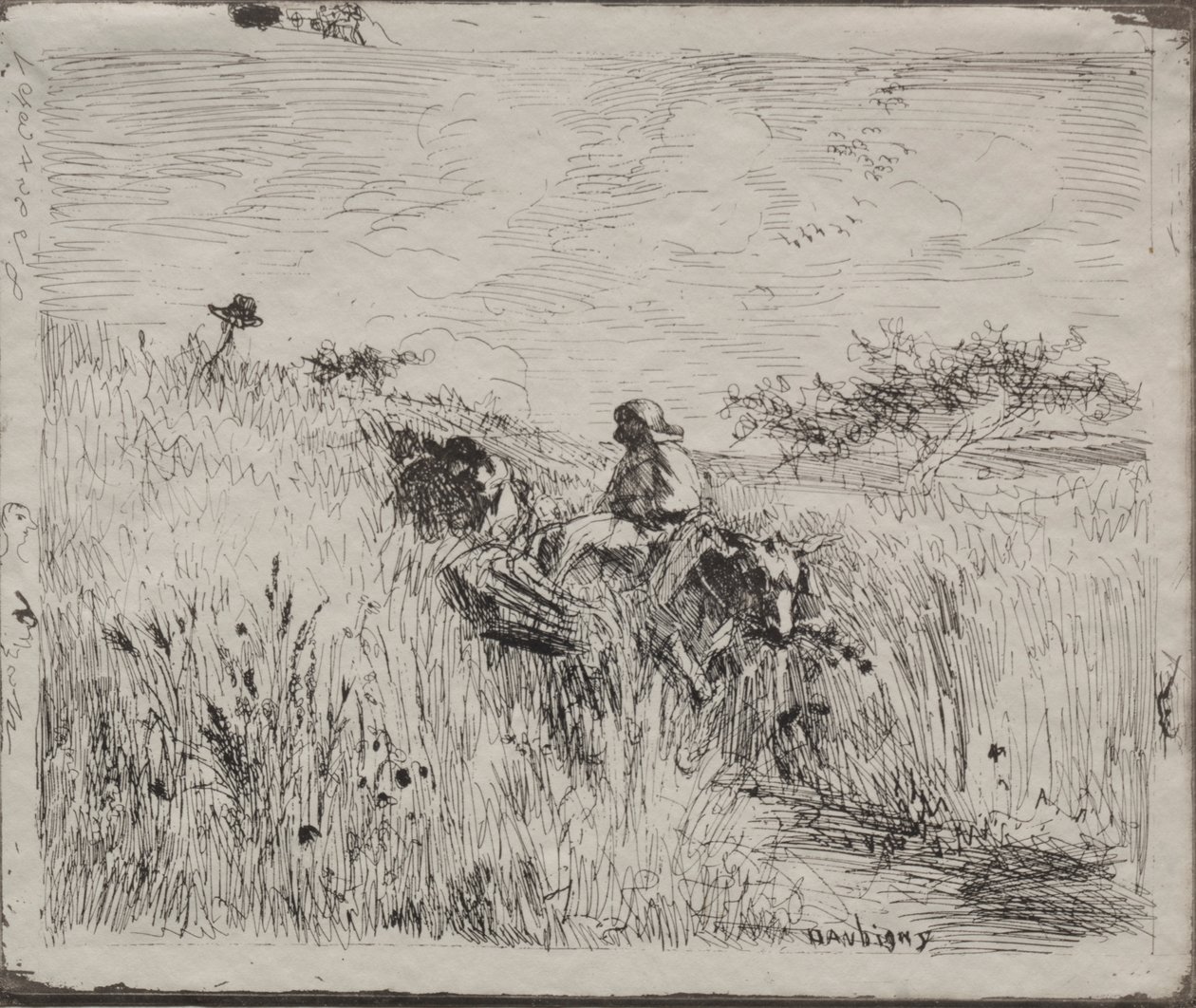 Tahıl Tarlasından Geçen Yol by Charles Francois Daubigny