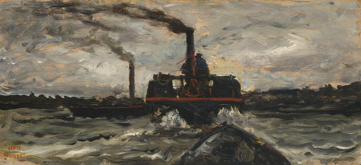 Nehir Teknesi, c.1860 by Charles Francois Daubigny