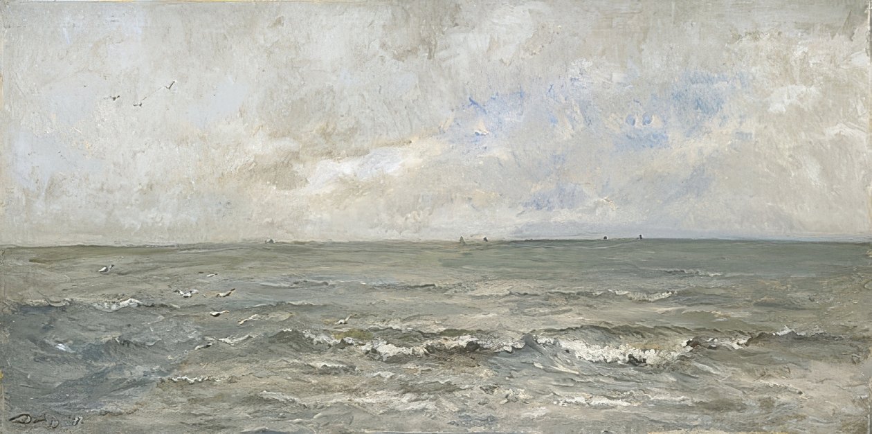 Deniz manzarası. 1876 by Charles Francois Daubigny