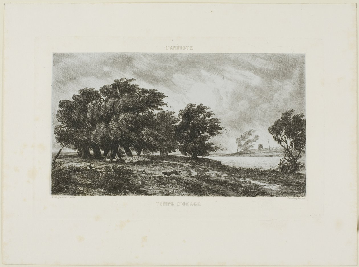 Fırtınalı hava by Charles Francois Daubigny