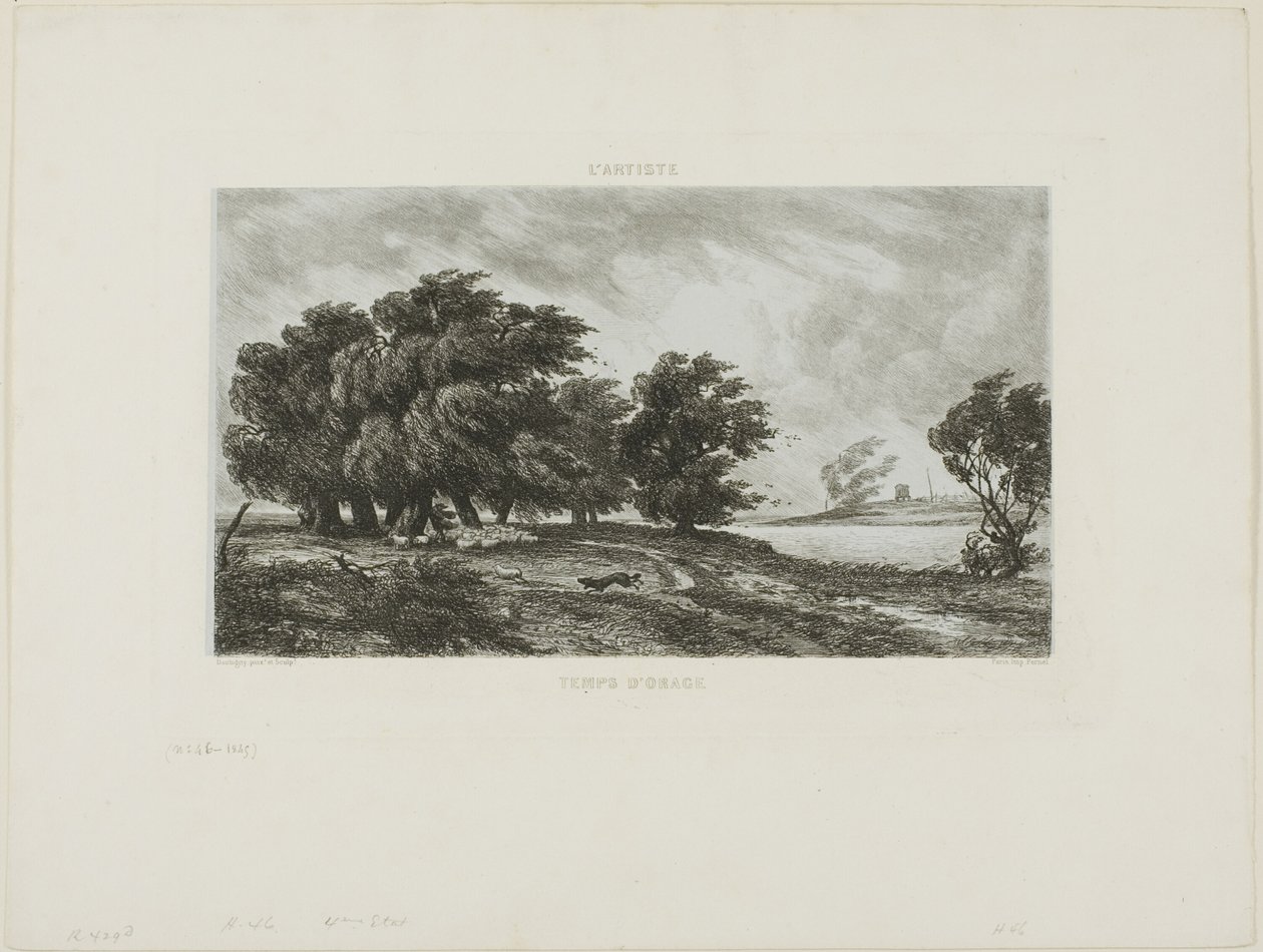 Fırtınalı hava by Charles Francois Daubigny