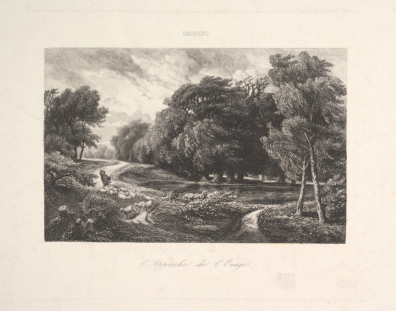 Yaklaşan Fırtına, 1844. by Charles Francois Daubigny