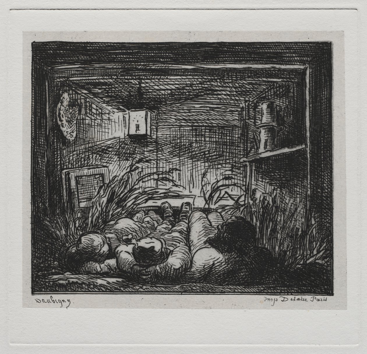 Tekne Gezisi: "Botin" (Teknede Gece) by Charles Francois Daubigny