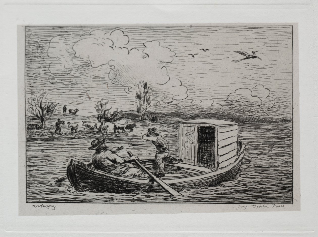 Tekne Gezisi: Le Mot de Cambronne (Slanging Match) by Charles Francois Daubigny