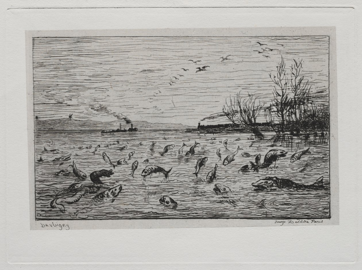 Tekne Gezisi: Kamara Çocuğunun (Balık) Ayrılışında Balığın Sevinci by Charles Francois Daubigny
