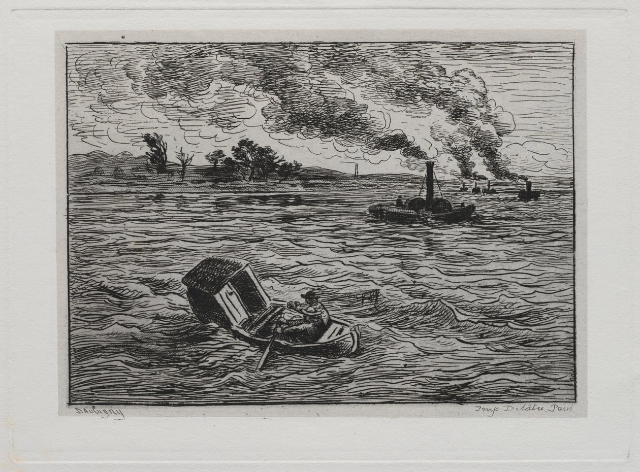 Tekne Gezisi: Vapurlar veya Vapurlara Dikkat by Charles Francois Daubigny