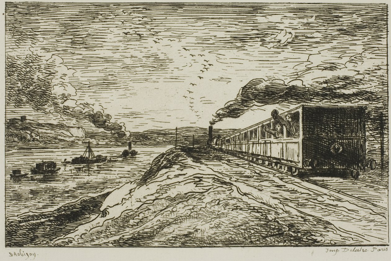 Ayrılış (Dönüş) by Charles Francois Daubigny