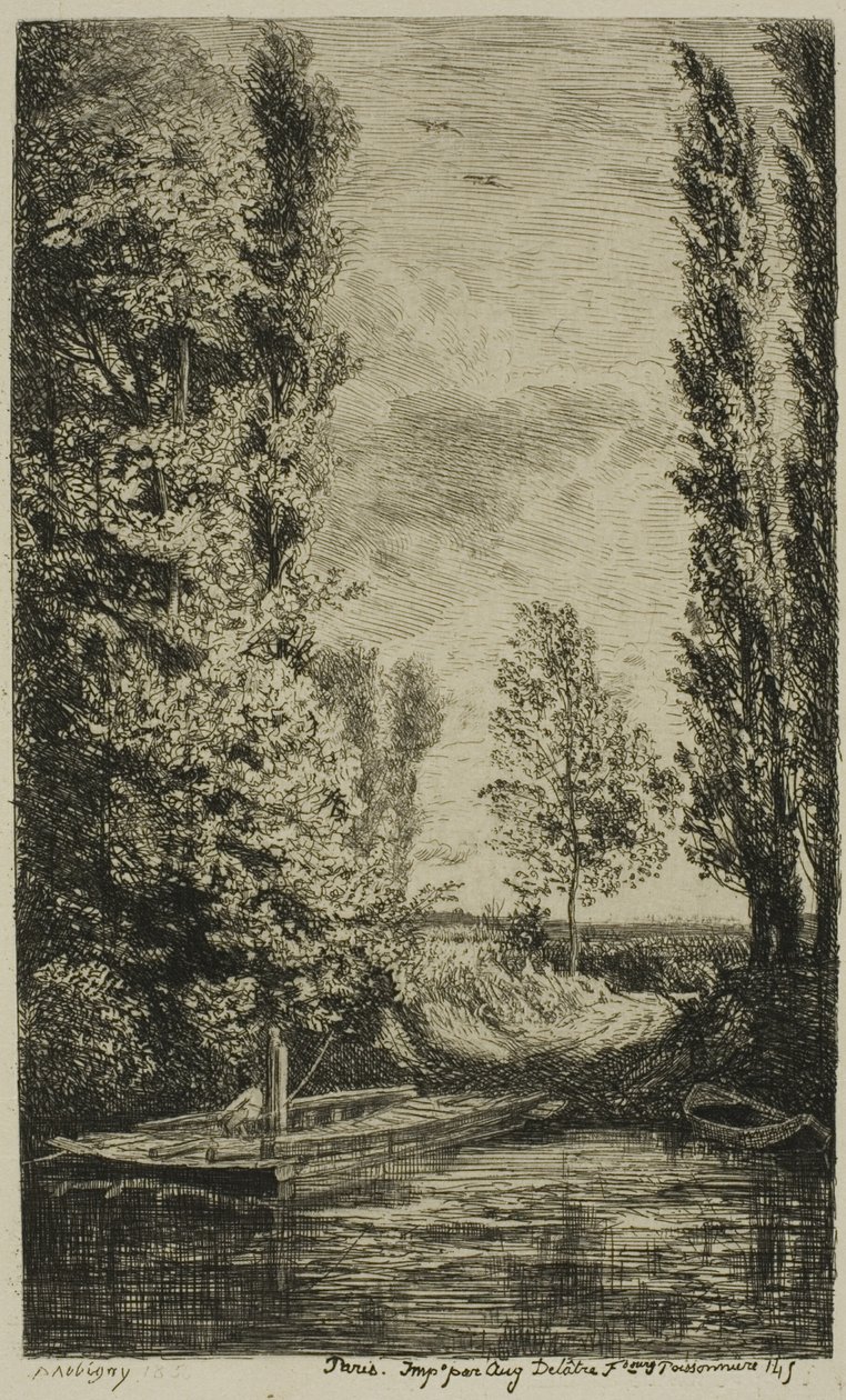 Feribot by Charles Francois Daubigny
