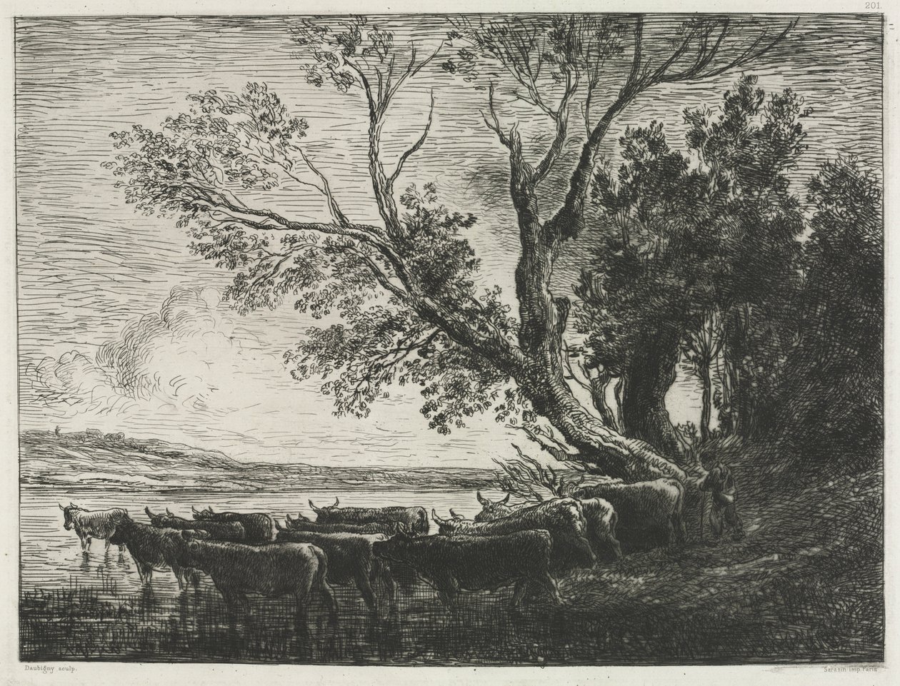 Ford, 1865. by Charles Francois Daubigny