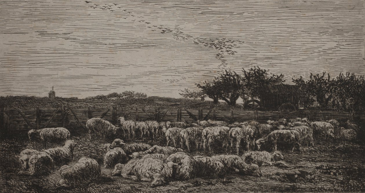 Büyük Koyun Kıvrımı, 1860. by Charles Francois Daubigny