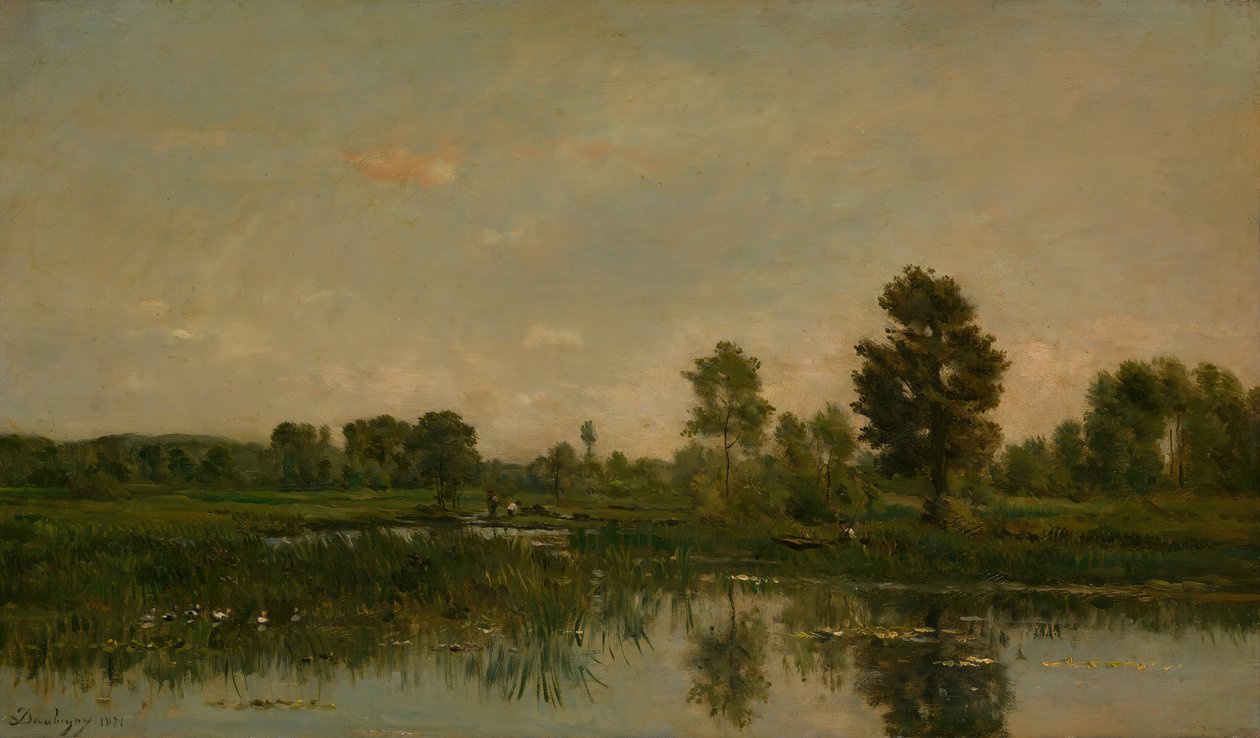 Bataklık, 1871. by Charles Francois Daubigny