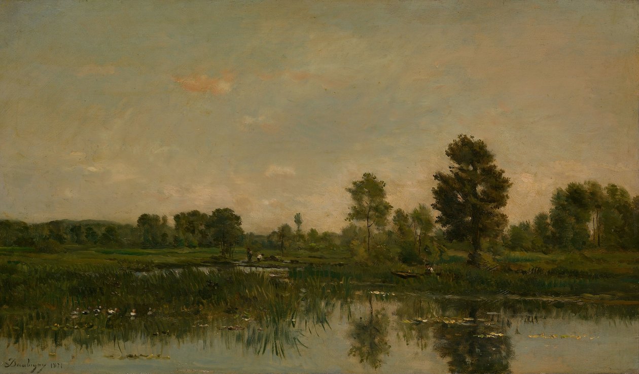 Bataklık, 1871 by Charles Francois Daubigny