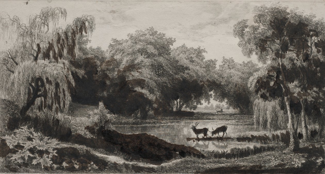 Geyikli Havuz, 1845. by Charles Francois Daubigny
