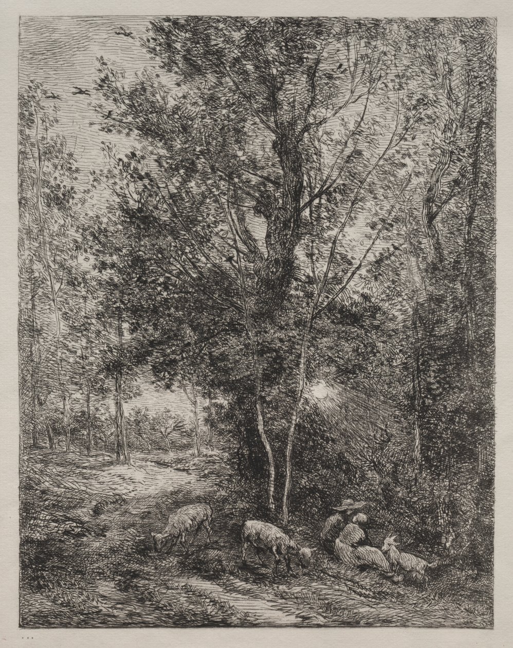 Çoban ve Çoban by Charles Francois Daubigny