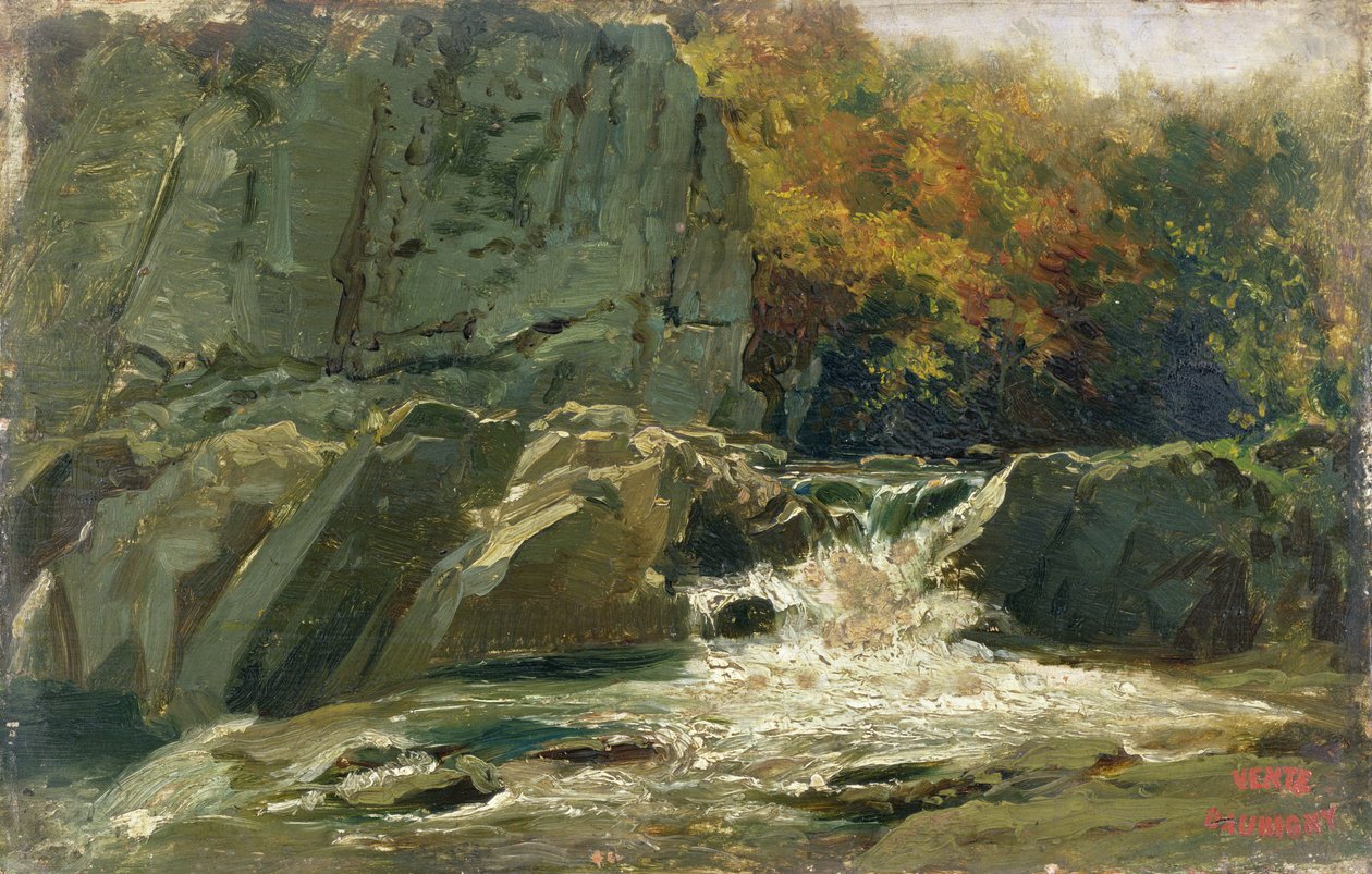 Şelale by Charles Francois Daubigny