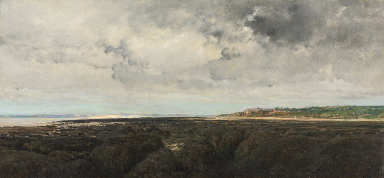 Villerville, Le Ratier'den Görünüş, 1855. by Charles Francois Daubigny