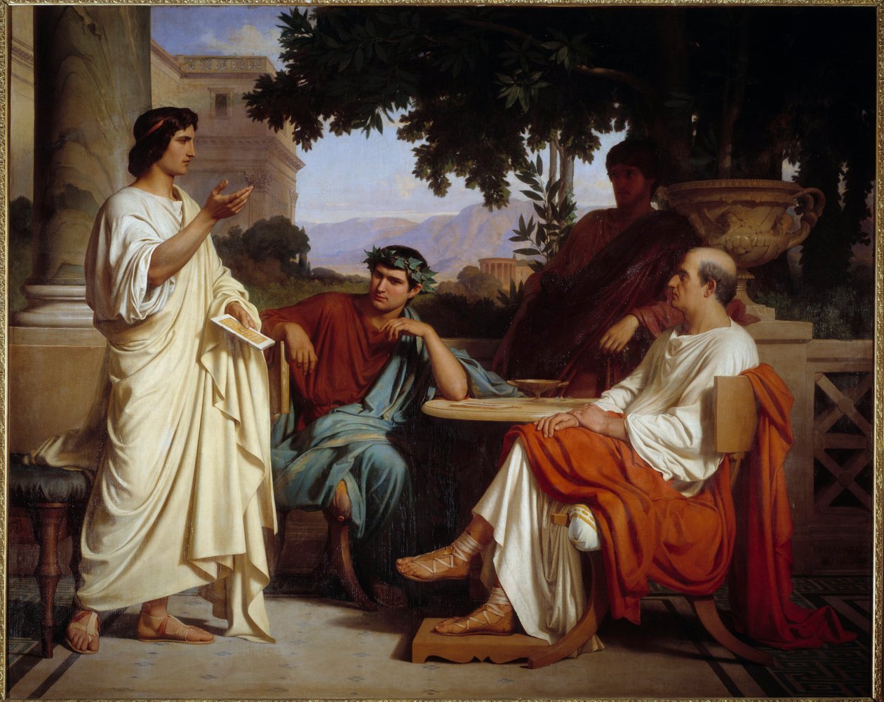 Virgile, Horace ve Varius Mecene
